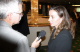 First Lady Mary Pawlenty is interviewed by WCCO-AM reporter Eric Eskola regarding her visit on Wedne...