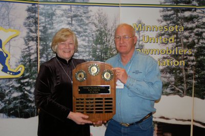 Lt. Governor Carol Molnau at the 2007 MNUSA Snowmobile Rendezvous -- February 9, 2007...