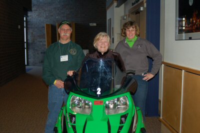 Lt. Governor Carol Molnau at the 2007 MNUSA Snowmobile Rendezvous -- February 9, 2007...