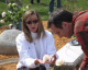 Governor Pawlenty and First Lady Mary Pawlenty visit Dru's Garden, a place of meditation, reflection...