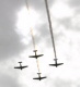 Governor Pawlenty takes a break from budget discussions to watch a 26 plane flyover, which is part o...