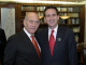 Governor Tim Pawlenty with Israeli Prime Minister Ehud Olmert at the Prime Minister's Office in Jeru...