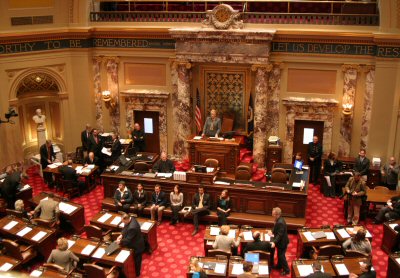 Lieutenant Governor Molnau convenes the Senate for the 2009 Legislative Session....