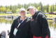 Lieutenant Governor Molnau and her fishing host, Frank House return from fishing on Lake Kabetogama ...